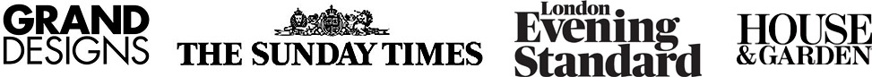 featured in - grand designs, the sunday times, london evening standard, house & garden